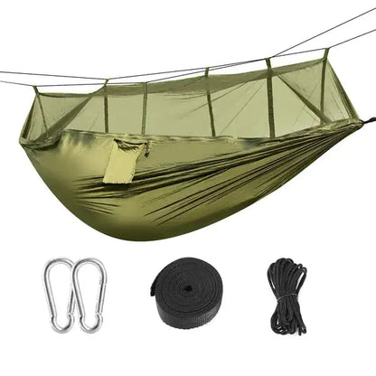 Ultra-Durable 600lb Outdoor Hammock with Mosquito Net