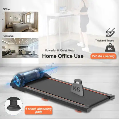 SleekDesk Treadmill Pro with LED & Remote