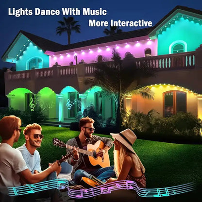 45M RGB Smart Outdoor LED String Lights for Celebrations