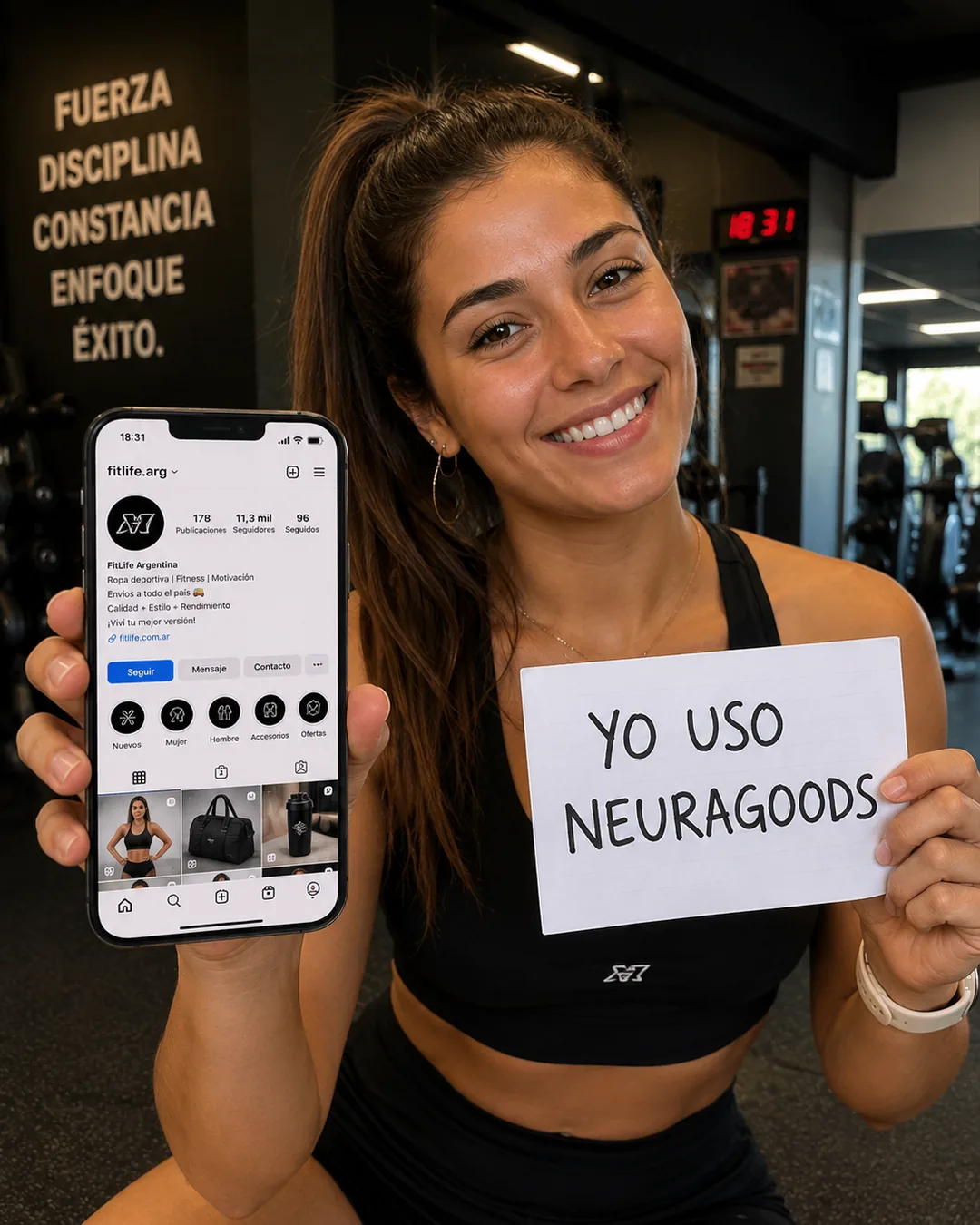 Gimnasio cliente de NeuraGoods